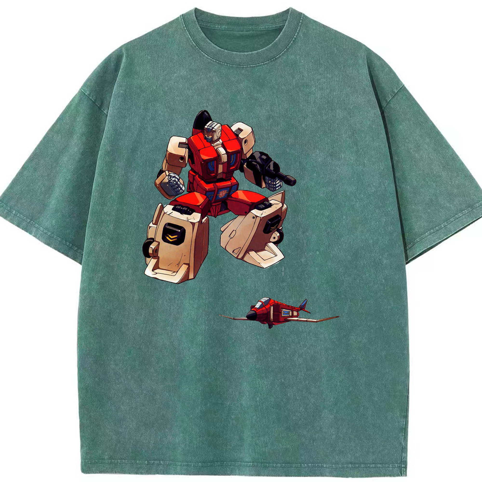 （画像用）  綿100% ヴィンテージ風 半袖Tシャツ（フロントプリント）